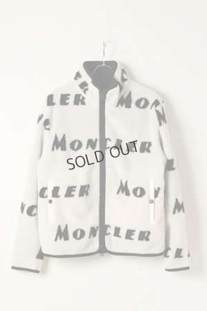 画像1: {SOLD}MONCLER モンクレール ZIP JACKET CARDIGAN PILE LOGO{HM08G77000899AJ-090-BJA}