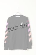 {SOLD}Off-white｜オフホワイト MARKER L/S TEE{0MAB001R21JER-BLK-BAS}