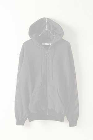 画像1:   Off-white オフホワイト ARROW ZIPPED HOODIE{OWBE005E20JER0011010-BLK-BJA}