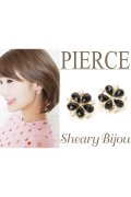 ShearyBijou シェアリービジュー パールストーンフラワーピアス{-AES}