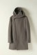 画像1: junhashimoto ジュンハシモト CASHMERE MELTON WRAP COAT{-BJA} (1)