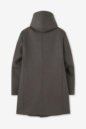 画像2: junhashimoto ジュンハシモト WRAP COAT{-BEA}