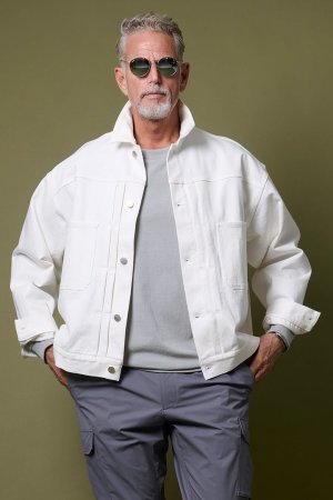 画像1: junhashimoto ジュンハシモト DROP SHOULDER DENIM{-BFS}