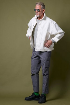 画像7: junhashimoto ジュンハシモト DROP SHOULDER DENIM{-BFS}