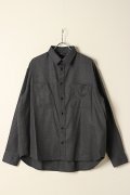 【 50%OFF セール｜30,800円→15,400円】 junhashimoto ジュンハシモト WOOL MELTON SHIRTS{-BBA}