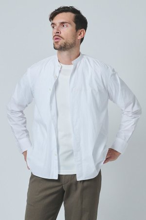 画像2: 【 30%OFF セール36,300円→25,410円】 junhashimoto ジュンハシモト BANDCOLLAR SHIRT{-BES}