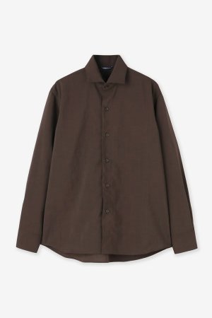 画像1: junhashimoto ジュンハシモト HORIZONTALCOLLAR SHIRT{-BFS}