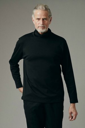 画像1: junhashimoto ジュンハシモト WASHABLE WOOL MOCK NECK{-BEA}