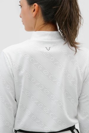 画像3: 【 40%OFF セール36,300円→21,780円】 CPG GOLF シーピージーゴルフ ロゴジャガード柄モックネックLS{-BDA}