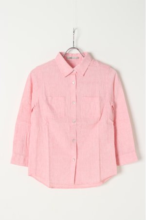 画像1: AULA AILA アウラアイラ COTTON LINEN 7/S SHIRTS{-AES}