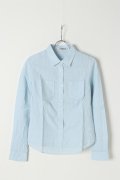 AULA AILA アウラアイラ COTTON LINEN L/S SHIRTS{-AES}