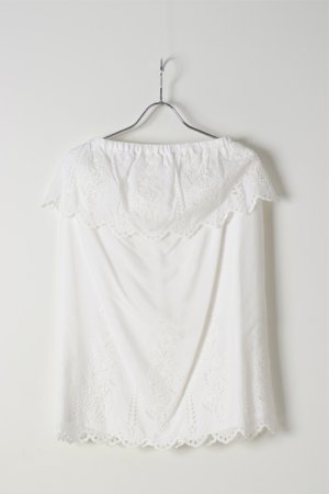 画像1: AULA AILA アウラアイラ FLOWER HEM LACE TOP{-AES}