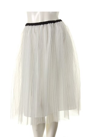 画像2: AULA AILA アウラアイラ TULLE SKIRT（STRIPE）{-AES}