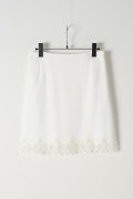 AULA AILA アウラアイラ SCALLOP LACE HEM SKIRT{-AES}