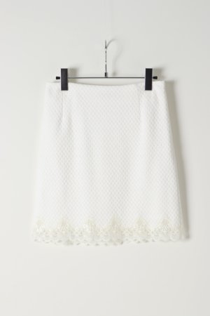 画像1: AULA AILA アウラアイラ SCALLOP LACE HEM SKIRT{-AES}