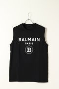 BALMAIN バルマン BH1 C&S TANK PRINT B-LOGO{11EC001B029-OPA-BAS}