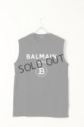 【 30%OFF セール46,200円→32,340円】 BALMAIN バルマン BH1 C&S TANK PRINT B-LOGO{11EC001B029-OPA-BAS}