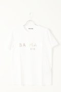   BALMAIN バルマン BF2 T-SHIRTS METALIC LOGO{11EF000B020-GAD-BAS}