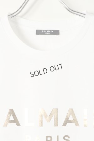 画像2: {SOLD}BALMAIN バルマン BF2 T-SHIRTS METALIC LOGO{11EF000B020-GAD-BAS}