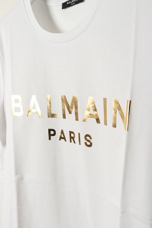 画像3: BALMAIN バルマン BH1 T-SHIRTS GOLD FOIL LOGO{11EF000B065-OFA-BAS}