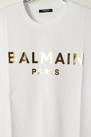 画像4: BALMAIN バルマン BH1 T-SHIRTS GOLD FOIL LOGO{11EF000B065-OFA-BAS}