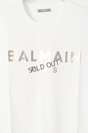 画像4: BALMAIN バルマン BH1 T-SHIRTS GOLD FOIL LOGO{11EF000B065-OFA-BAS}