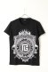 画像1: BALMAIN バルマン BH2 T-SHIRTS BLAZON PRINT{11EF000G059-EAB-BAS} (1)