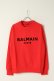 画像1: BALMAIN バルマン BH1 C&S SWEAT FLOCKY LOGO{11JQ005B042-3KF-BAS} (1)