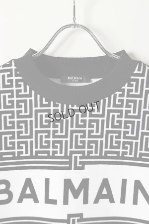 画像2: {SOLD}BALMAIN バルマン BH2 C&S SWEAT MONOGRAM-LOGO{11JQ040B089-GAB-BAS}