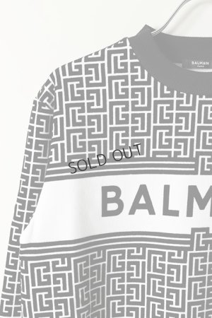 画像3: {SOLD}BALMAIN バルマン BH2 C&S SWEAT MONOGRAM-LOGO{11JQ040B089-GAB-BAS}