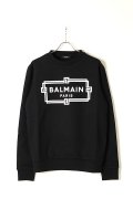 BALMAIN バルマン BH2 C&S SWEAT FRAME-LOGO{11JQ040G066-EAB-BAS}