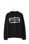 【 30%OFF セール｜96,800円→67,760円】 BALMAIN バルマン BH2 C&S SWEAT FRAME-LOGO{11JQ040G066-EAB-BAS}