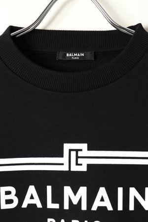 画像2: 【 30%OFF セール｜96,800円→67,760円】 BALMAIN バルマン BH2 C&S SWEAT FRAME-LOGO{11JQ040G066-EAB-BAS}