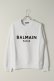 画像1: 【 30%OFF セール｜78,100円→54,670円】 BALMAIN バルマン BH2 C&S SWEAT FLOCKY LOGO{11JQ005B042/11JQM05B042-OFA-BAS} (1)