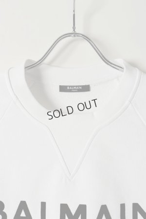 画像2: {SOLD}BALMAIN バルマン BH2 C&S SWEAT FLOCKY LOGO{11JQ005B042/11JQM05B042-OFA-BAS}