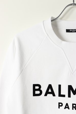 画像3: 【 30%OFF セール｜78,100円→54,670円】 BALMAIN バルマン BH2 C&S SWEAT FLOCKY LOGO{11JQ005B042/11JQM05B042-OFA-BAS}