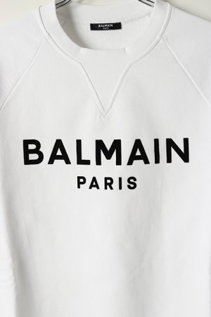 画像4: 【 30%OFF セール｜78,100円→54,670円】 BALMAIN バルマン BH2 C&S SWEAT FLOCKY LOGO{11JQ005B042/11JQM05B042-OFA-BAS}