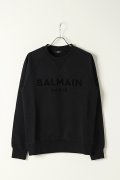 【 30%OFF セール｜78,100円→54,670円】 BALMAIN バルマン BH2 C&S SWEAT FLOCKY LOGO{11JQM05B042-OPA-BAS}