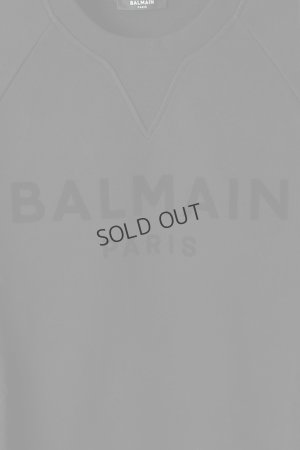 画像4: BALMAIN バルマン BH2 C&S SWEAT FLOCKY LOGO{11JQM05B042-OPA-BAS}