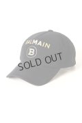 {SOLD}BALMAIN バルマン BH1 ACC CAP B-LOGO COTTON{11XA000B016-EAD-BAS}