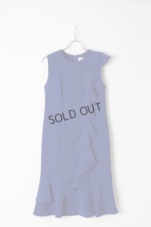 画像1: {SOLD}グレースコンチネンタル｜GRACE CONTINENTAL ラッフルフリルドレス{0120235036-13BLU-BJS}