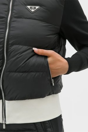 画像2: CPG GOLF シーピージーゴルフ ダウン×袖ニットブルゾン{-BDA}