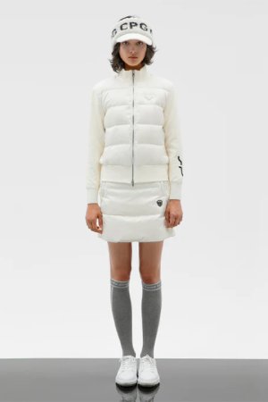 画像4: CPG GOLF シーピージーゴルフ ダウン×袖ニットブルゾン{-BDA}