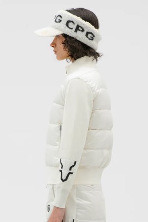 画像5: CPG GOLF シーピージーゴルフ ダウン×袖ニットブルゾン{-BDA}