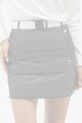   CPG GOLF シーピージーゴルフ 共地ベルト付きダウンスカート脇ニット{-BDA}