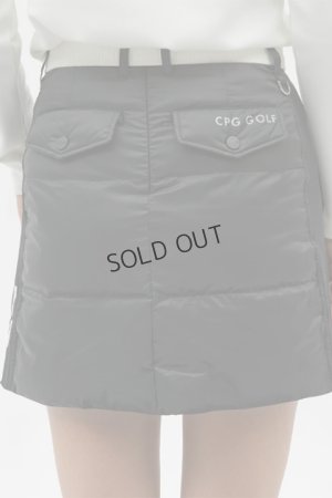 画像2: {SOLD}CPG GOLF シーピージーゴルフ 共地ベルト付きダウンスカート脇ニット{-BDA}