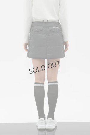 画像4: {SOLD}CPG GOLF シーピージーゴルフ 共地ベルト付きダウンスカート脇ニット{-BDA}