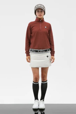画像5: 【 40%OFF セール50,600円→30,360円】 CPG GOLF シーピージーゴルフ 共地ベルト付きダウンスカート脇ニット{-BDA}