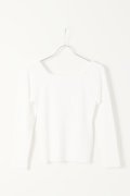  {SOLD} グレースコンチネンタル｜GRACE CONTINENTAL レースアップリブニットトップ{0121143043-01WHT-BAS}