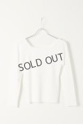 {SOLD}グレースコンチネンタル｜GRACE CONTINENTAL レースアップリブニットトップ{0121143043-01WHT-BAS}